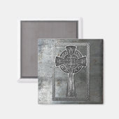 金擦り切れた属クロス マグネット (正面/裏面)