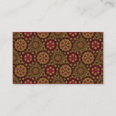 金放射状の網Sm色の名刺 名刺 (裏面)