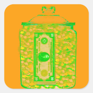 金救額ステッカーテンプレート スクエアシール