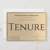 金教授テニュアパーティー招待状 招待状 (正面)