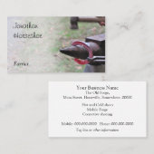 金敷の猛烈な蹄鉄 名刺 (正面/裏面)