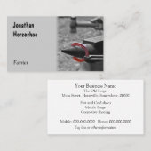 金敷の猛烈な靴を槌で打つこと 名刺 (正面/裏面)