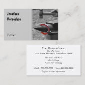 金敷の猛烈な靴を槌で打つこと 名刺 (正面/裏面)