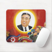 金日成の赤のmousepad マウスパッド (マウス)