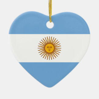 金日曜日アルゼンチンの旗のハートの形の装飾 セラミックオーナメント