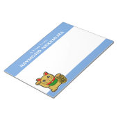 金日本ののラッキーパーソナライズされた猫 ノートパッド (アングル)