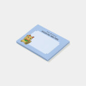 金日本のの招きパーソナライズされた猫 ポストイット (アングル)