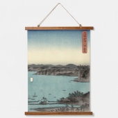 金日本の沢の月明かりの浮世絵 吊り下げ型タペストリー (正面3)