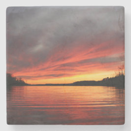 金日没の大理石のコースター ストーンコースター