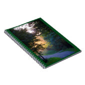 金日没の自然の景色の写真のノート ノートブック (右側)