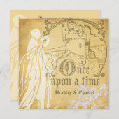 金昔々平方された招待状 招待状 (正面/裏面)