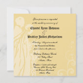 金昔々平方された招待状 招待状 (裏面)