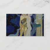 金星およびアドニス(色のlitho) 名刺 (裏面)