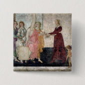 金星および優美 缶バッジ (正面)