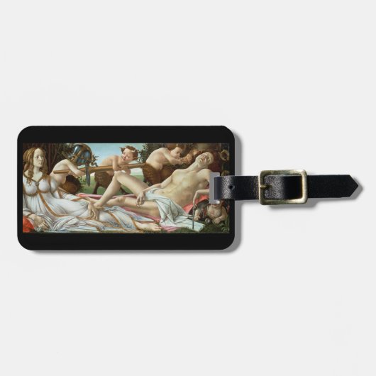 金星および火星、c.1485 (テンペラおよび油) ラゲッジタグ (正面横)