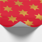 金星が付いているクリスマスの包装紙 ラッピングペーパー (角)