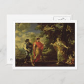金星が狩人としてアエネースに現れる, c.1635 (o ポストカード (正面/裏面)