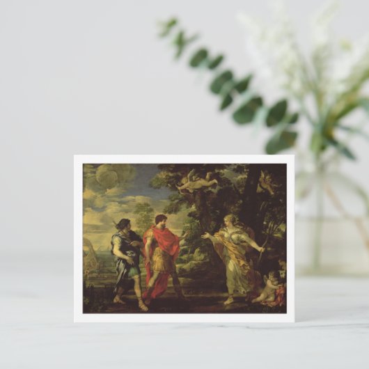 金星が狩人としてアエネースに現れる, c.1635 (o ポストカード (スタンド正面)