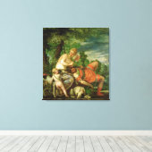 金星とアドニス, 1580 キャンバスプリント (インサイチュ (ウッドフロア))