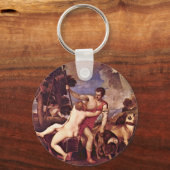 金星とアドニス、Tizian キーホルダー (正面)