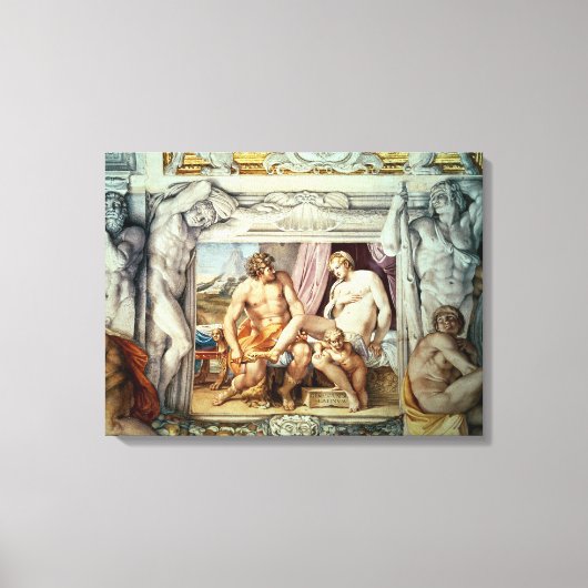 金星と安城 キャンバスプリント (正面)