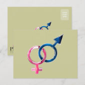 金星と火星 ポストカード (正面/裏面)