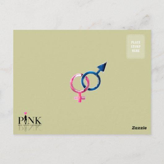 金星と火星 ポストカード (裏面)