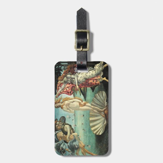 金星のイタリアンな旗の荷物のラベルの誕生 ラゲッジタグ (正面縦)