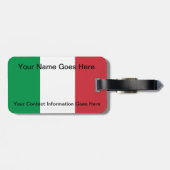 金星のイタリアンな旗の荷物のラベルの誕生 ラゲッジタグ (裏面横)