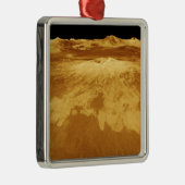 金星のサパスの3Dパースビュー メタルオーナメント (右)