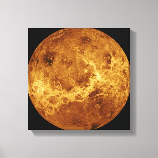 金星のサーフェスのグローバルビュー キャンバスプリント (正面)