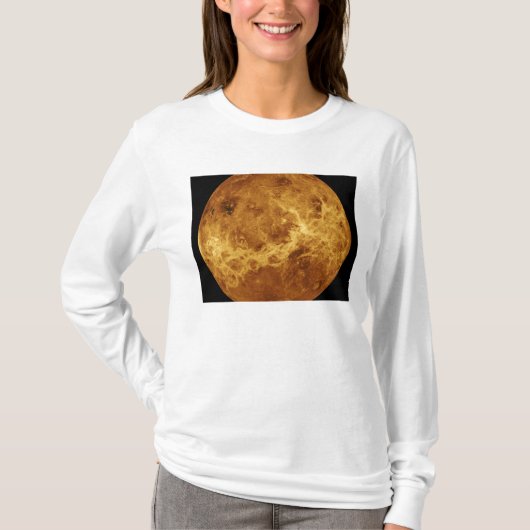 金星のサーフェスのグローバルビュー Tシャツ (正面)