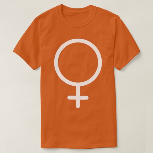 金星のホワイトシンボル Tシャツ (デザイン正面)