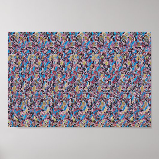 金星の勉強 – 非表示3Dプリント ポスター (正面)