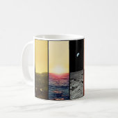 金星の地球の地平線によっては火星およびタイタンがうろつきます コーヒーマグカップ (正面左)