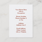 金星の天使 名刺 (裏面)