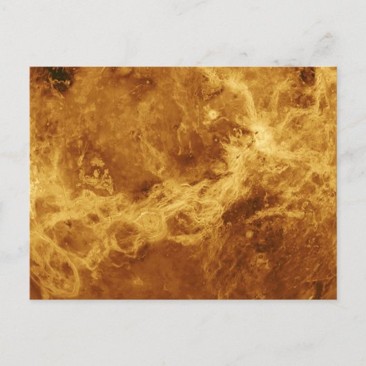 金星の惑星写真 ポストカード (正面)