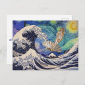 金星の波での誕生素晴らし ポストカード (正面/裏面)