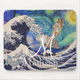 金星の波での誕生素晴らし マウスパッド