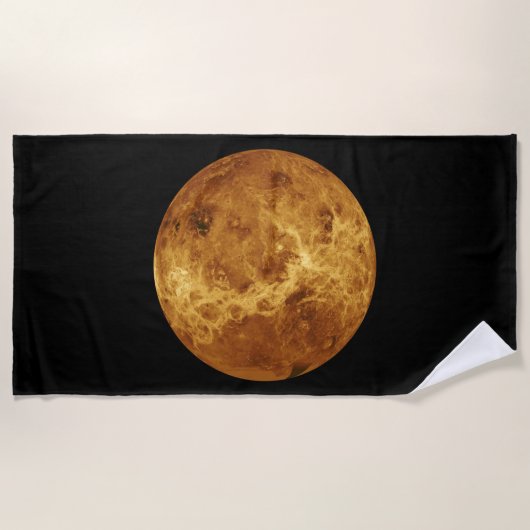 金星の表面 ビーチタオル (正面)