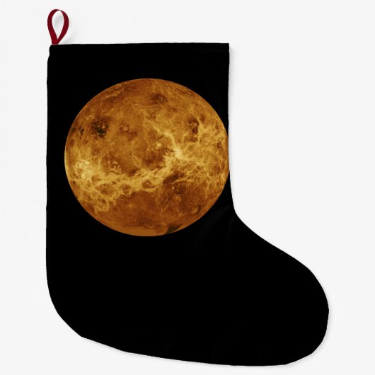 金星の表面 ラージクリスマスストッキング (正面)