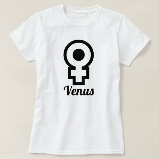 金星の記号 Tシャツ (デザイン正面)