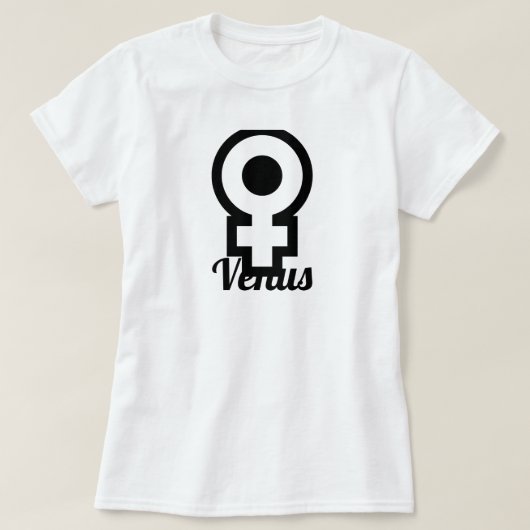 金星の記号 Tシャツ (デザイン正面)