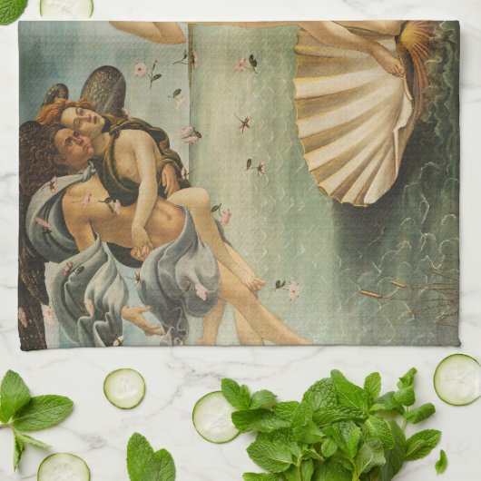 金星の誕生 キッチンタオル (折り畳み)