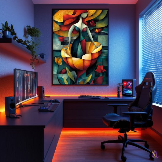 金星の誕生 – キュービズムのミニマリスト ポスター