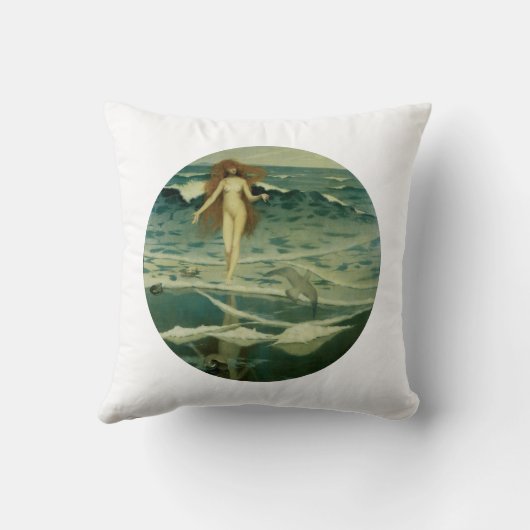 金星の誕生 クッション (裏面)