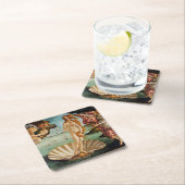 金星の誕生,サンドロ・ボッティチェリ, 1485 スクエアペーパーコースター (インサイチュ)