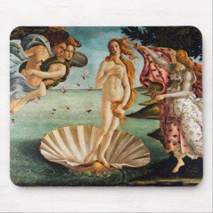 金星の誕生，サンドロ・ボッティチェリ， 1485 マウスパッド