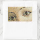 金星の誕生(目の詳細) 長方形シール (バッグ)