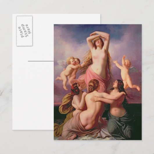 金星の誕生, 1846 ポストカード (正面/裏面)